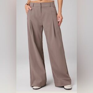 Fabletics Wide Leg Pants in Taupe